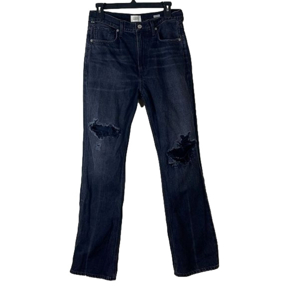 Citizens of Humanity Libby Jeans Distressed in Washed Black Size 27 - Picture 1 of 10